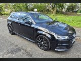 Black Audi A3 2.0 TDI 35 Black Edition Sportback 5dr Diesel S Tronic Euro 6 s/s 150 ps