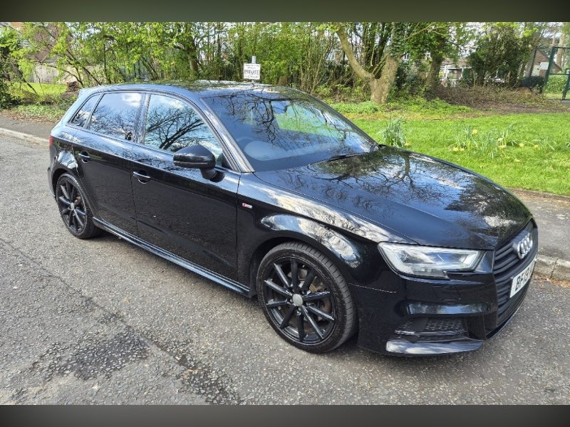 Black Audi A3 2.0 TDI 35 Black Edition Sportback 5dr Diesel S Tronic Euro 6 s/s 150 ps