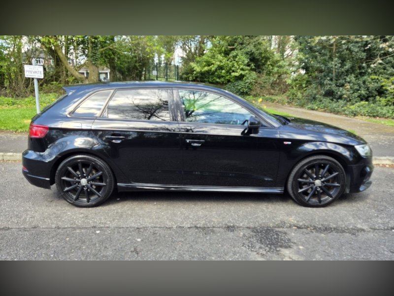 Black 2019 Audi A3 2.0 TDI 35 Black Edition Sportback 5dr Diesel S Tronic Euro 6 s/s 150 ps in Bolton